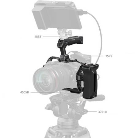 SmallRig 5958 - zestaw z klatką do Canon EOS R6 Mark III / R6 Mark II - przykład użycia